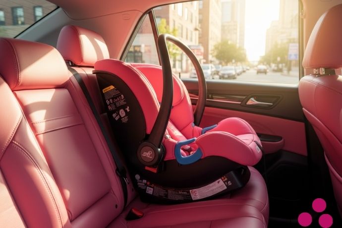 PINK INFANT CAR SEAT 3